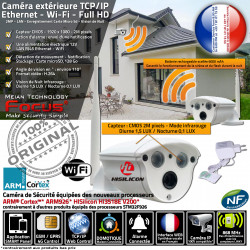 Apparemment Caméra Système Enregistrement RJ45 Alarme Protection d-Extérieur IP HA-8403 Nuit Wi-Fi Sécurité Vision Surveiller