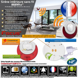 Sirène Sonore Maison IP 868MHz LED MD-214R Détection Cabinet Ethernet Garage SmartPhone Diffuseur Relais Bureaux Connectée Surveillance Intérieur