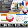 MD-214R 868MHz Sirène FLASH Ethernet IP Détecteur Maison Cabinets Bureaux Surveillance Garage Puissante 4G Intérieure Connectée Avertisseur