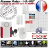 F1 PACK FOCUS HA-VGT 2G TCP-IP abonnement Centrale Ethernet Connectée 868MHz Réseau Alarme sans GSM Appartement Sans-Fil SmartPhone