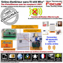 Avertisseur Sirène Extérieure MHz Meian MD-326R Réseau Cabinets Photovoltaïque Fil Bureaux 433 Sans Détecteur FOCUS Surveillance Garage