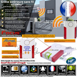 433MHz Surveillance Garage Cabinets Détecteur Maison IP MD-334R Puissante Alerte LED Sirène Avertisseur Bureaux Connectée Extérieure FLASH 4G
