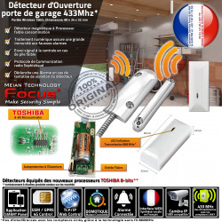 Capteur Avertissement Alarme Magnétique Sectionnelle Commerce Basculante Ethernet Garage Porte Connectée Réseau Centrale 433MHz Grange Dépôt FOCUS