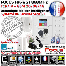 868MHz Connectée Contrôle Sirène Centrale Mouvements ORIGINAL Entreprise Interne Alarme FOCUS Entrepôt PACK RFID Détection Meian Boutique ST-VGT