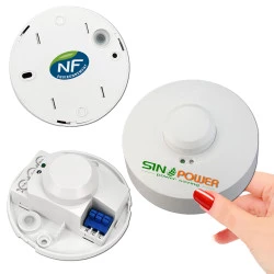 Personne Lampe SINOPower de Détecteur Éclairage Détection Basse HF Radar Consommation Présence Automatique Passage Interrupteur Alarme