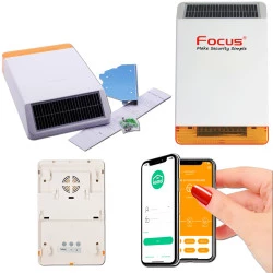 MHz Sirène Protection Sécurité Capteur Maison Appartement Sans Autonome Connecté Ethernet SmartPhone MD-326R Alerte 868 MD-326 FLASH Fil Système Solaire