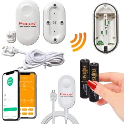 Sans Sécurité Protection Inondation MHz Domotique MD-230R Eau Maison Système MD 868 Appartement Fil 230R Connecté SmartPhone Fuite Réseau Ethernet Capteur