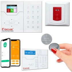 IP Bouton Domicile Agression Appartement Alerte Autonome Maison SOS Fil PB-200R SmartPhone Avertir Protection Panique Sans Détresse Urgence ADSL