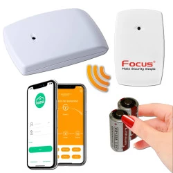 Fil Avertisseur éclat FOCUS MHz Sons 433 Garage MD-343R Bureaux 433MHz Microphone Détecteur Cabinets Meian Surveillance Alerte Glace Sans Réseau SansFil